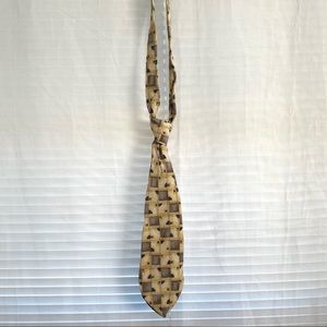 River Brand By Arrow Cream and Brown Square Tie